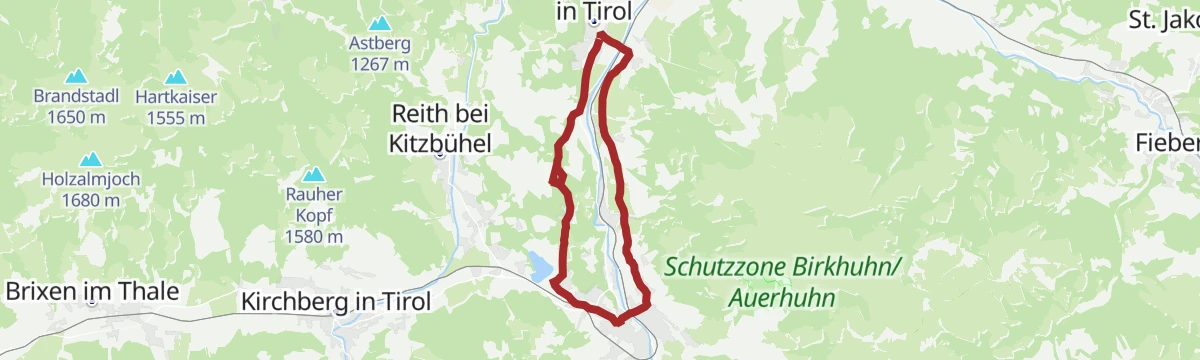 Route map: Kitzbühel - The Legend
